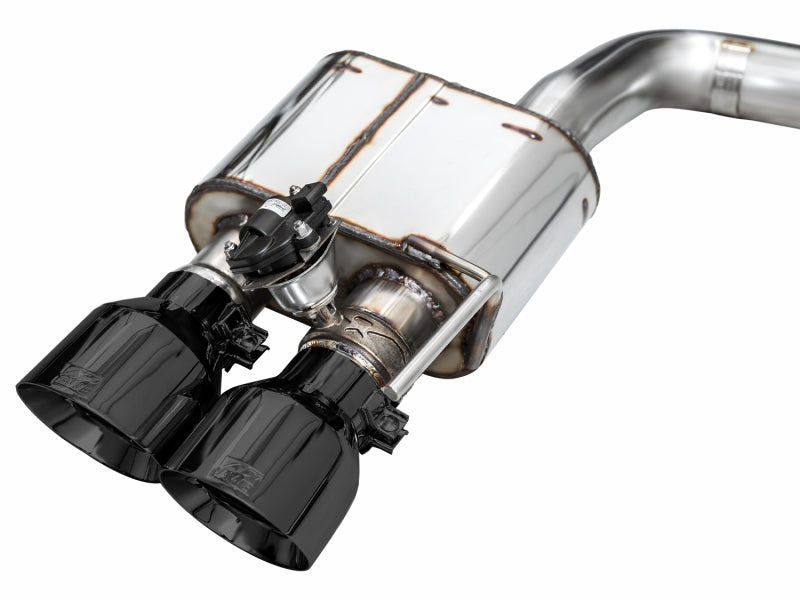 AWE 2024 Ford Mustang GT Fastback S650 RWD SwitchPath Cat-Back Exhaust w/ Quad Diamond Black Tips