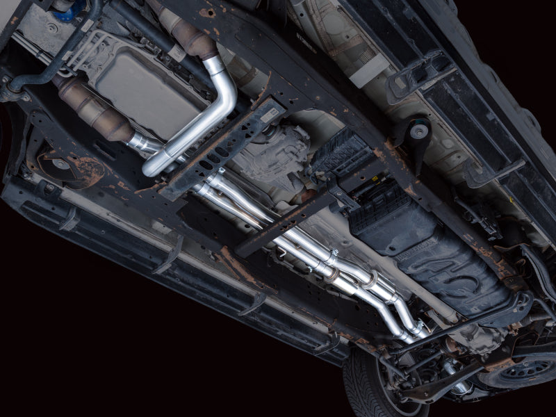 AWE Tuning 2021+ Cadillac Escalade 6.2L ESV 0FG Dual Exit Exhaust System (Reuses OE Tips)