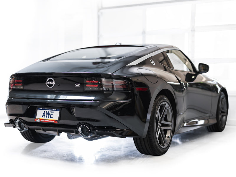 AWE Tuning 2023 Nissan Z RZ34 RWD Track Edition Cat-Back Exhaust System w/ Chrome Silver Tips