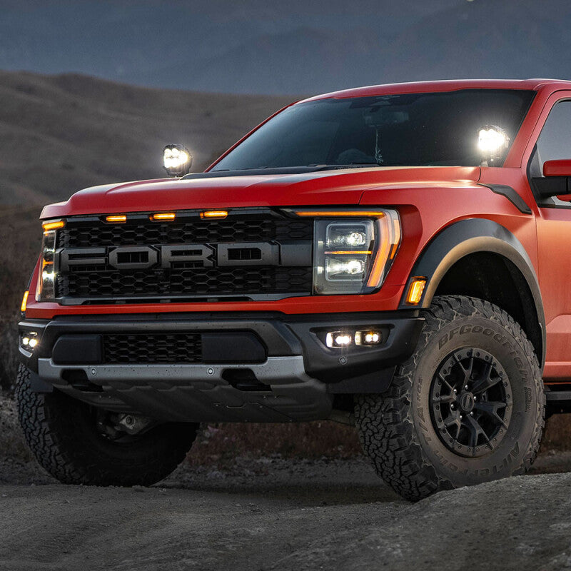 Baja Designs 21+ Ford Raptor/22+ Bronco S2 SAE Pro Fog Pocket Light Kit Clear/Amber