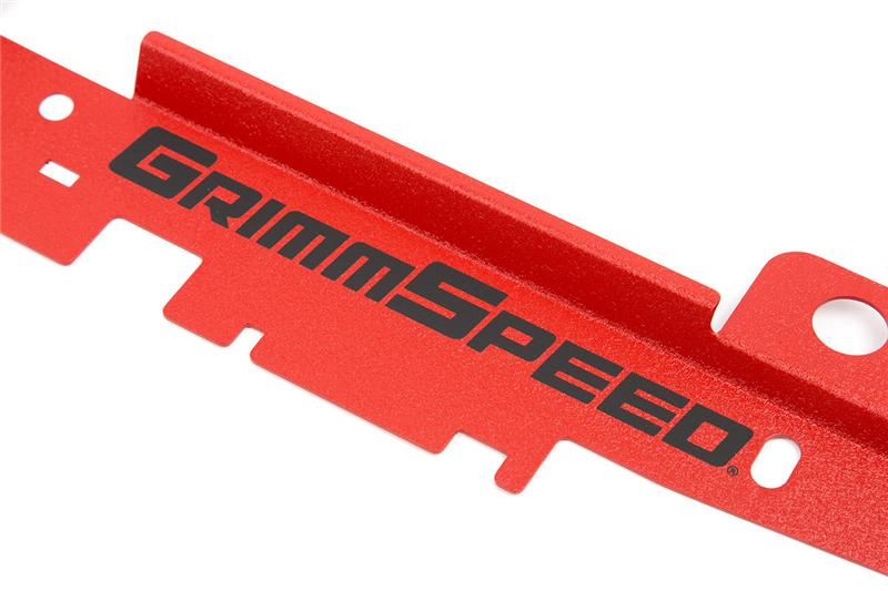 GrimmSpeed 05-09 Subaru Legacy/Outback Radiator Shroud w/Tool Tray - Textured Red
