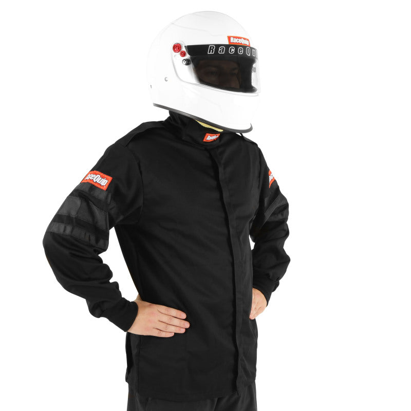 RaceQuip Black SFI-1 1-L Jacket - Medium