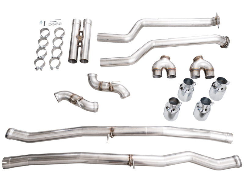 AWE Tuning BMW G90/G99 M5 Track Edition Cat-Back Exhaust - Chrome Silver Tips