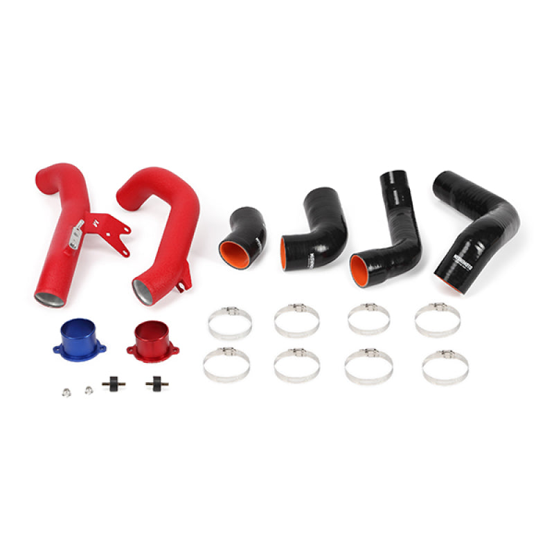 Mishimoto 2016+ Honda Civic 1.5T / 2017+ Honda Civic Si Silver Intercooler Kit w/Red Pipes