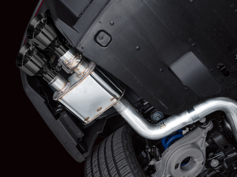AWE 2024 Ford Mustang Dark Horse S650 RWD SwitchPath Cat-Back Exhaust w/ Quad Diamond Black Tips