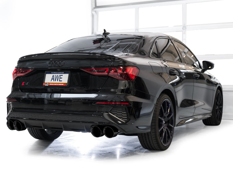 AWE Tuning 22-24 Audi 8Y S3 Track Edition Exhaust - Diamond Black Tips