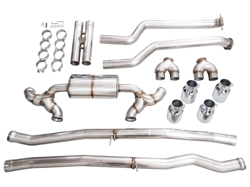 AWE Tuning BMW G90/G99 M5 Touring Edition Cat-Back Exhaust - Chrome Silver Tips