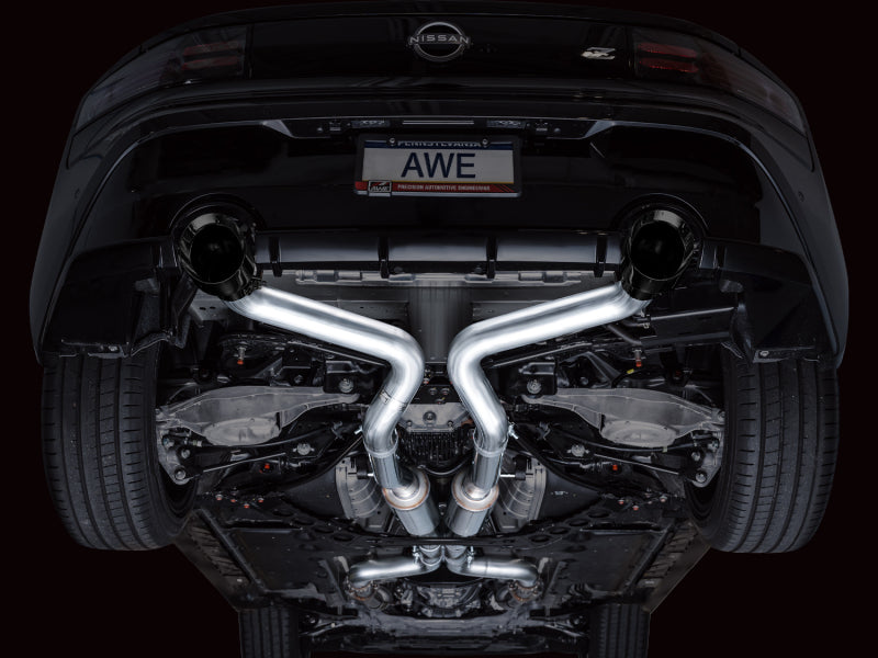 AWE Tuning 2023 Nissan Z RZ34 RWD Track Edition Cat-Back Exhaust System w/ Diamond Black Tips