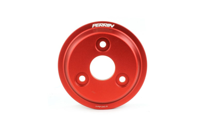 PERRIN 22-26 Subaru WRX / 21-25 Crosstrek / 20-25 LGT/OBXT/FXT Lightweight Water Pump Pulley - Red