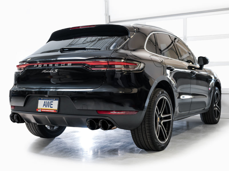 AWE Tuning 19-21 Porsche Macan 3.0T/2.9TT Touring Edition Cat-Back Exhaust w/ Diamond Black Tips