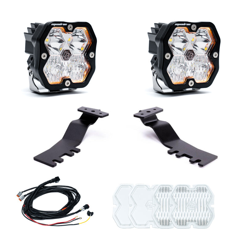 Baja Designs 2025+ Toyota 4Runner Squadron Sport 2.0 A-Pillar Kit (Driving/Combo) - Clear