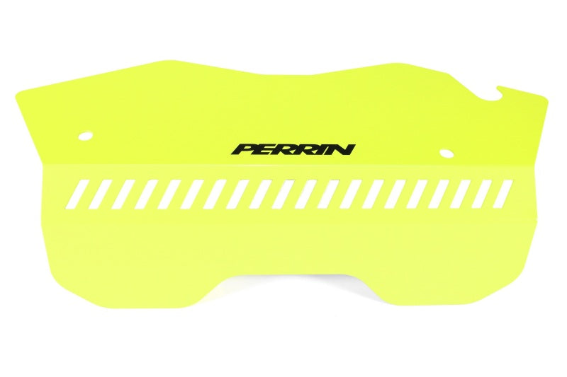 PERRIN 22-26 Subaru WRX Pulley Cover - Neon Yellow (TALL - For Use w/o PERRIN AOS)