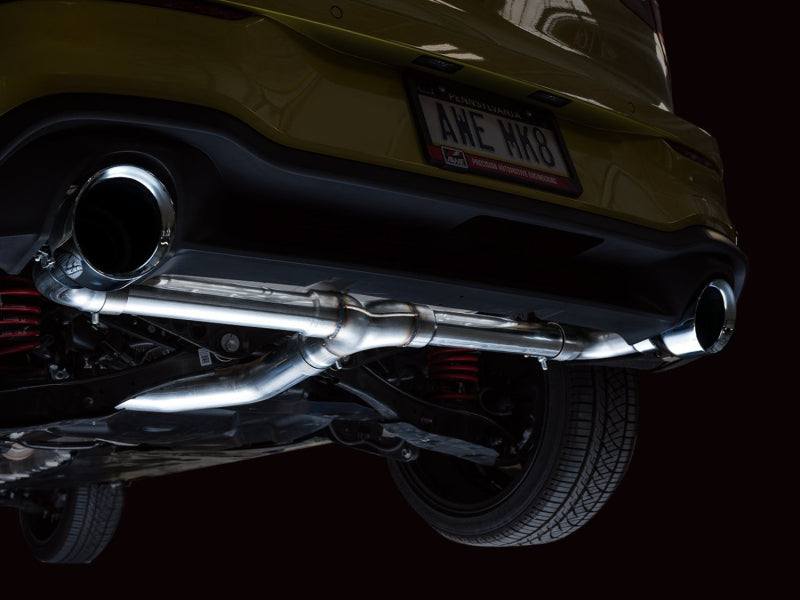 AWE Tuning 2022 VW GTI MK8 Track Edition Exhaust - Chrome Silver Tips