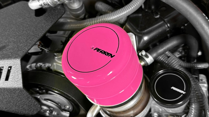 PERRIN 15-26 Subaru WRX & 13-26 BRZ/FR-S/86/GR86 Oil Filter Cover - Hyper Pink