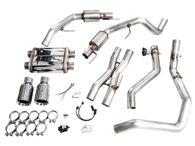 AWE Tuning Gen 3 Raptor R SwitchPath Exhaust - Chrome Silver Tips
