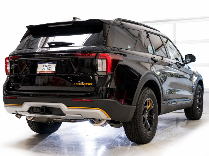 AWE Tuning 2021+ Ford Explorer Tremor 3.0TT 0FG Dual Rear Exit Exhaust w/ Bash Guard
