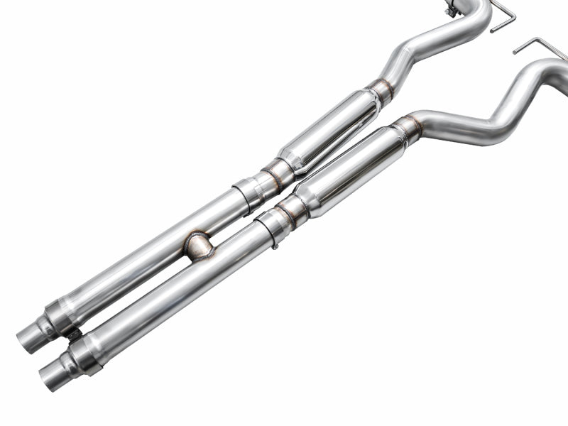AWE 2024 Ford Mustang Dark Horse S650 RWD SwitchPath Cat-Back Exhaust w/ Quad Diamond Black Tips