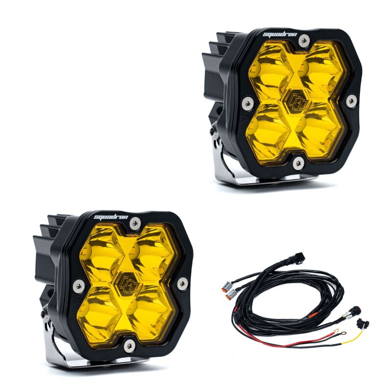 Baja Designs Squadron 2.0 Sport LED Spot (Pair) - Baja Amber