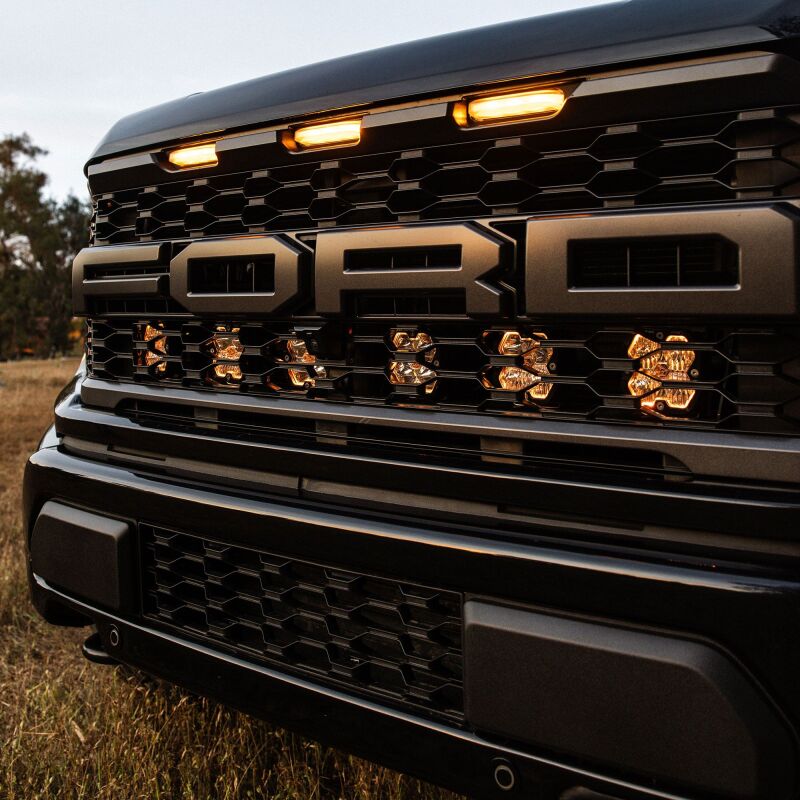 Baja Designs 2021+ Ford Raptor (Incl. 2024 R/37) Squadron Pro 2.0 Behind Grille Kit (MP) - Clear