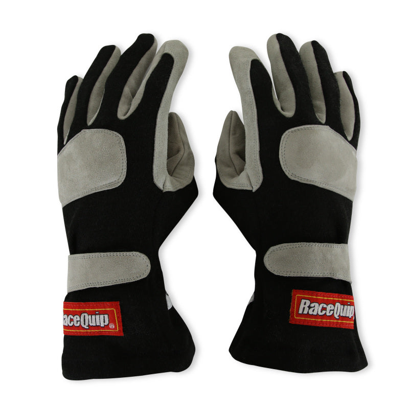 RaceQuip Black 1-Layer SFI-1 Glove - Medium
