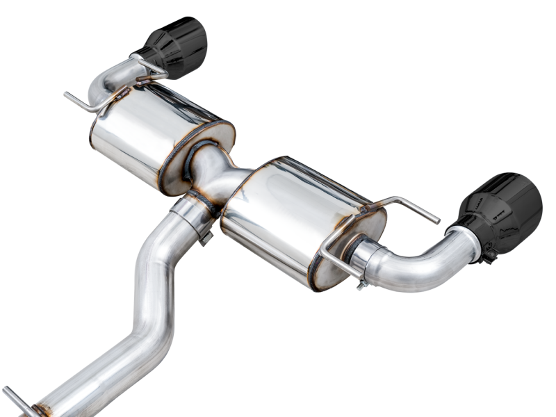 AWE Tuning Subaru BRZ/ Toyota GR86/ Toyota 86 Touring Edition Cat-Back Exhaust- Diamond Black Tips