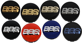 BBS CENTER CAP 70mm 3 TAB WHITE W/GOLD