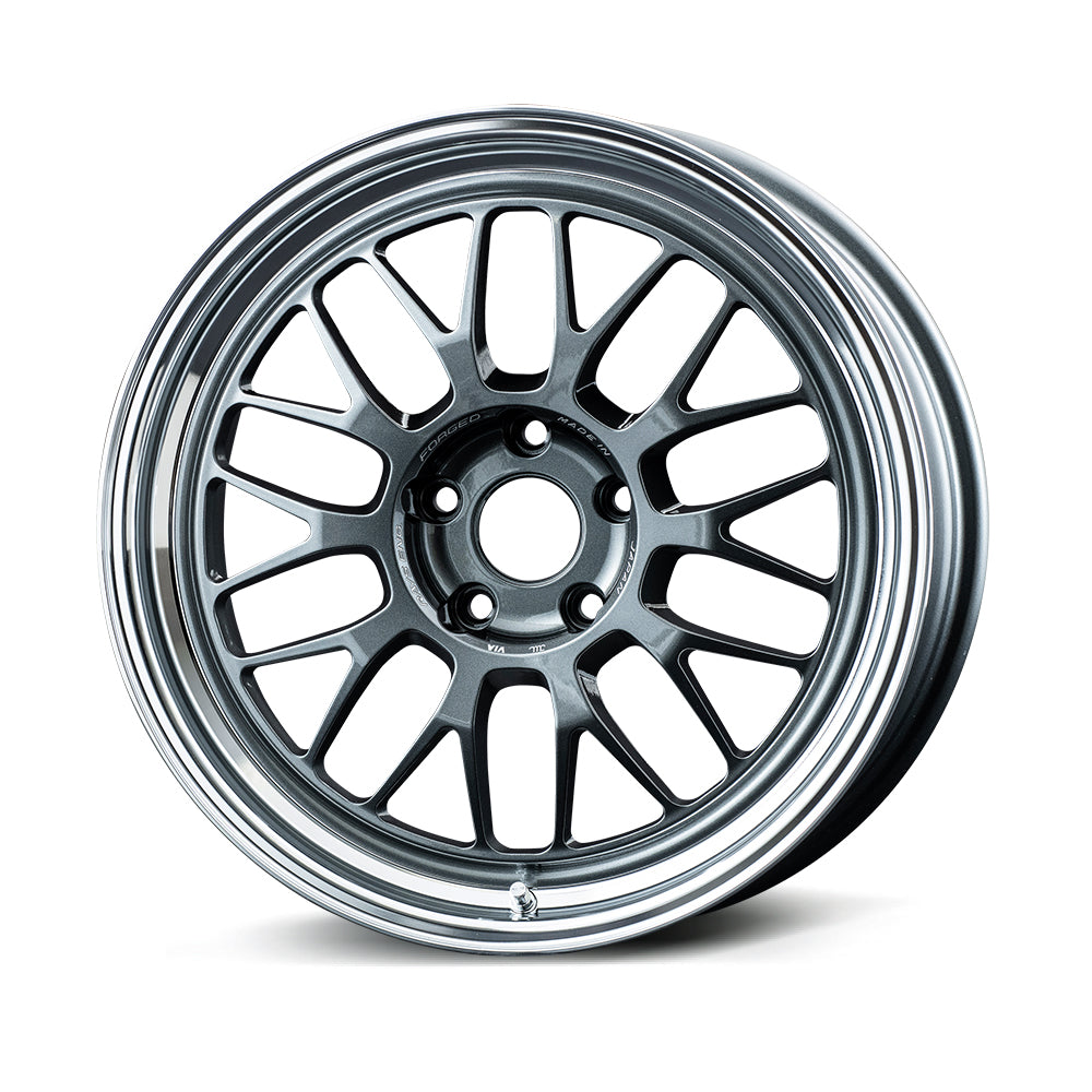 VOLK RACING 21A 18x10.5 5-114.3 +15ET (DARK GUNMETAL / RIM DC) (VC)