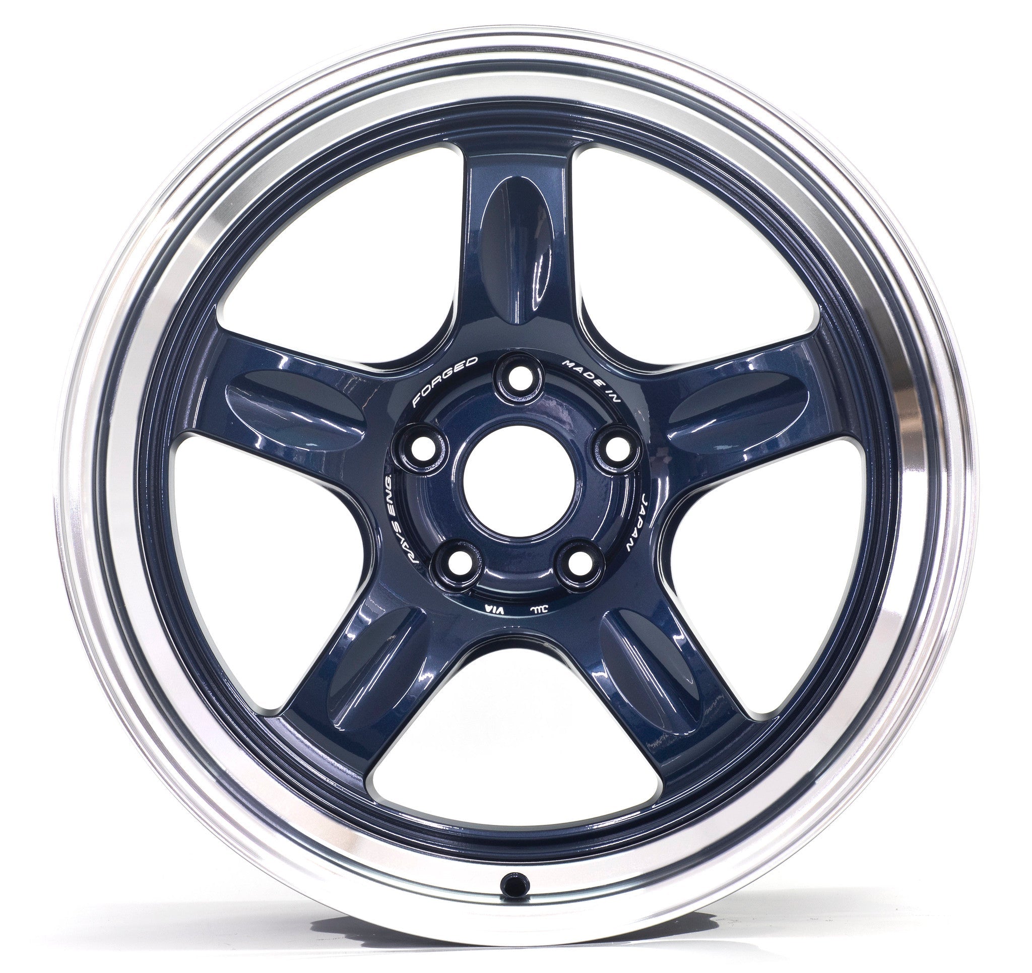 VOLK RACING 21C 18x9.5 5-114.3 +20ET (MAG BLUE / RIM DC)