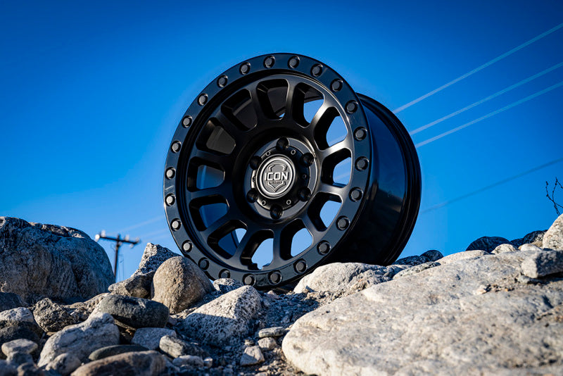 ICON Hulse 17 X 8.5 / 6 X 5.5 / 25mm Offset / 5.75in BS Double Black