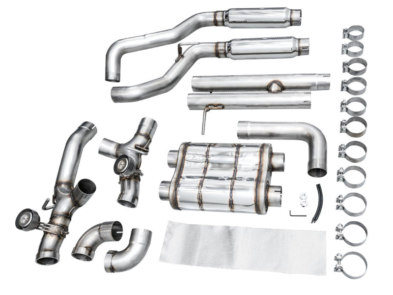 AWE Tuning 21+ Wrangler 392 Switchpath Cat-Back Exhaust- Quad BashGuards
