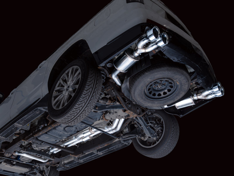 AWE Tuning 2021+ Cadillac Escalade 6.2L 0FG Dual Exit Exhaust System w/ 5in Chrome Silver Tips