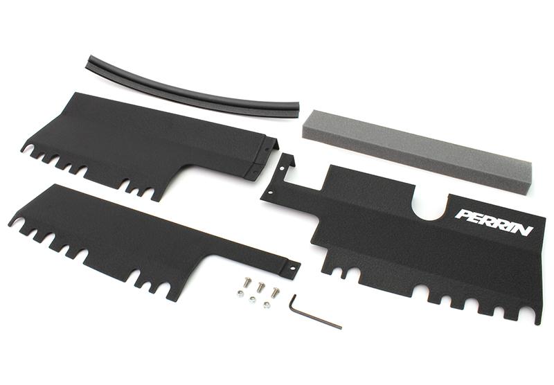 PERRIN 15-21 Subaru WRX/STI Radiator Shroud (With/Without OEM Intake Scoop) - Black