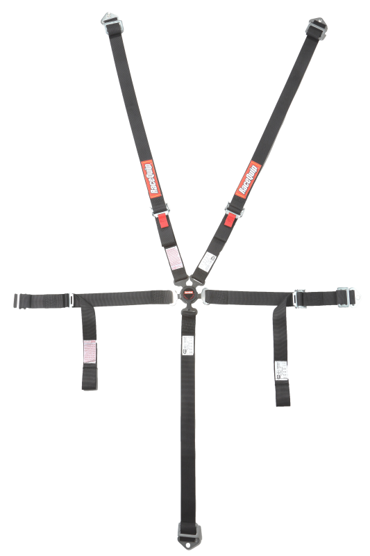RaceQuip Black JR. CAMLOCK 5pt Seat Belt