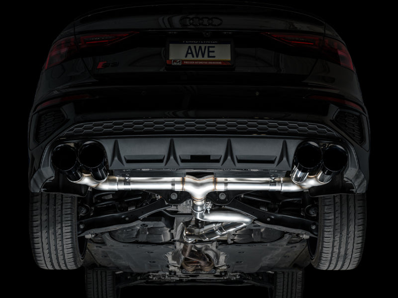 AWE Tuning 22-24 Audi 8Y S3 Track Edition Exhaust - Diamond Black Tips