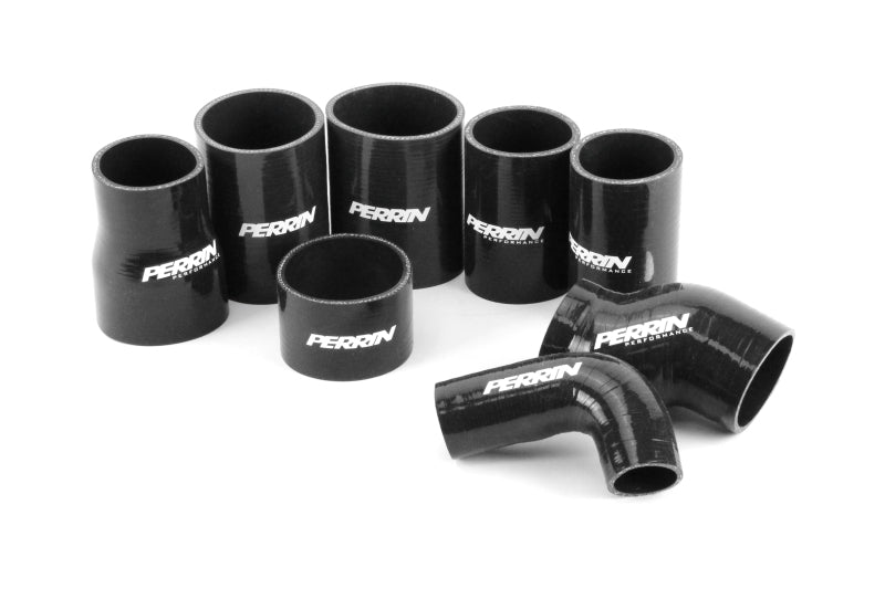 PERRIN 08-14 Subaru STI Front Mount Intercooler Boost Tube Kit - Red