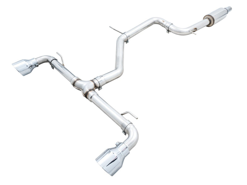 AWE Tuning 2022 VW GTI MK8 Track Edition Exhaust - Chrome Silver Tips