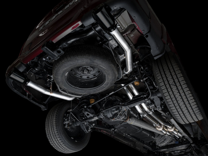 AWE Tuning 25+ RAM 1500 3.0TT 0FG Cat-Back Touring Exhaust - Diamond Black Tips