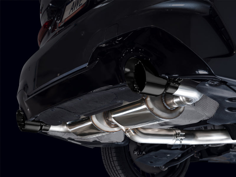AWE 19-23 BMW 330i / 21-23 BMW 430i Base G2X Touring (Excl. Conv) Axle-Back Exhaust - Diamond Black