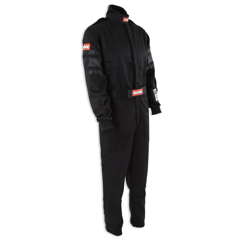 RaceQuip Black SFI-1 1-L Suit - Medium