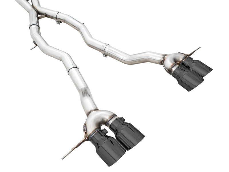 AWE Tuning Track Edition Cat-Back Exhaust for BMW G8X M3/M4 - Diamond Black Tips