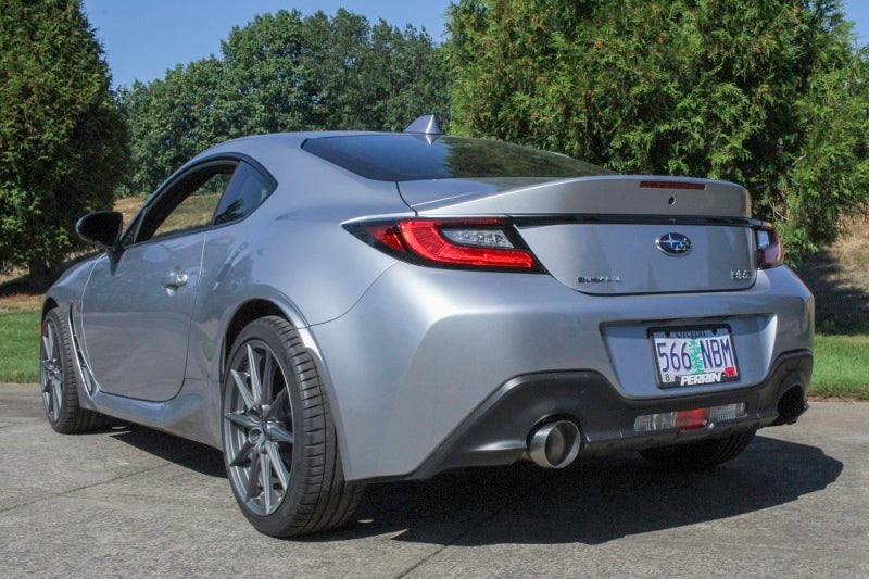 PERRIN 22-26 Subaru BRZ / Toyota GR86 Axle Back Exhaust SS (Single Side Exit w/Helmholtz Chamber)