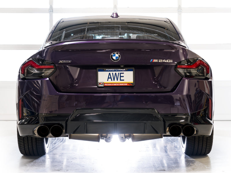 AWE Tuning 22-26 BMW M240i (G42) Track Edition Exhaust - Diamond Black Tips