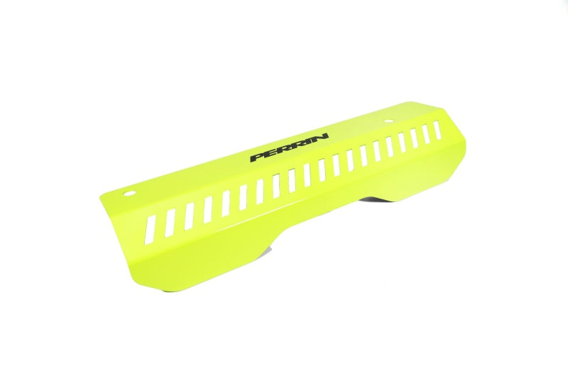 PERRIN 22-26 Subaru WRX Pulley Cover - Neon Yellow (SHORT - For Use w/PERRIN AOS)