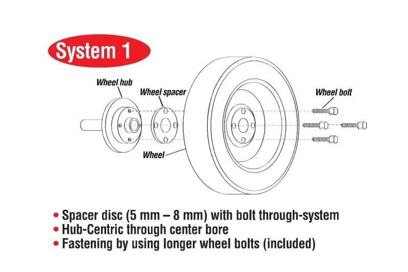 Eibach Pro-Spacer System 10mm Spacer / 4x98 Bolt Pattern / Hub Center 58 12-17 Fiat 500