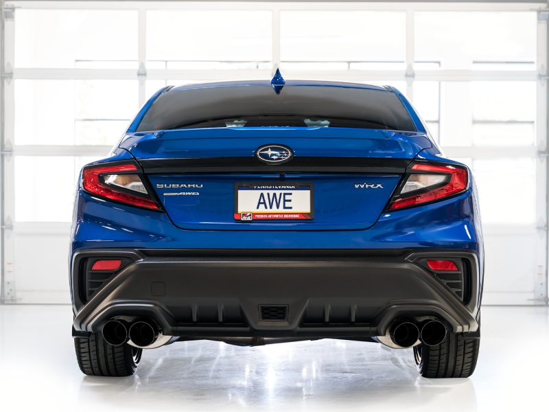 AWE Tuning 22-25 Subaru VB WRX Track Edition Axle-Back Exhaust - Diamond Black Tips