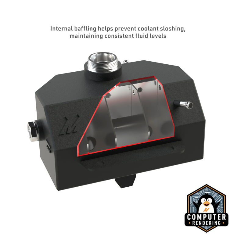 Mishimoto 2015 Ford Mustang EcoBoost / 3.7L / 5.0L Aluminum Coolant Expansion Tank - Black