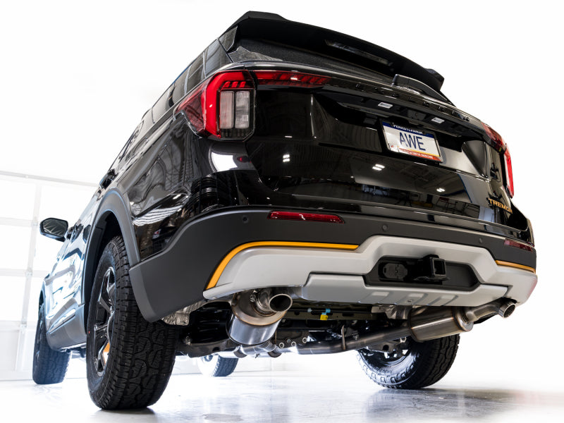 AWE Tuning 2021+ Ford Explorer Tremor 3.0TT 0FG Dual Rear Exit Exhaust w/ Bash Guard