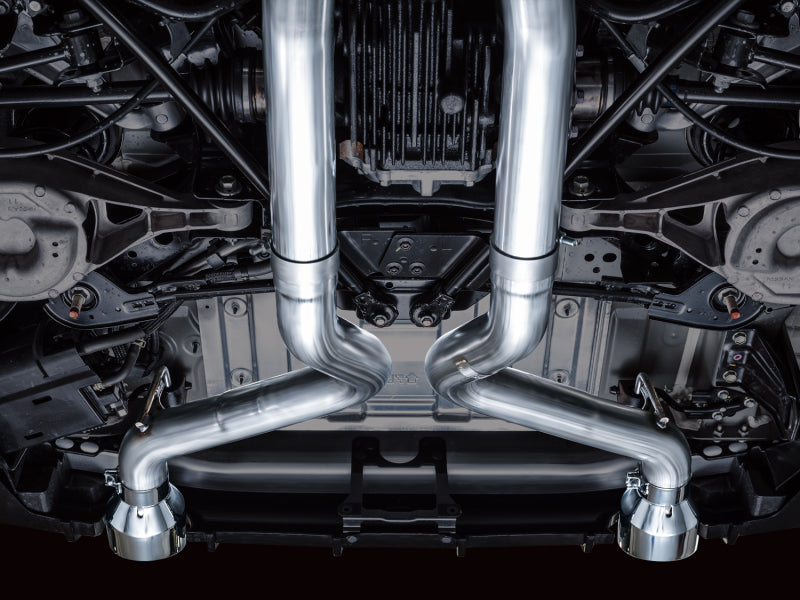 AWE Tuning 2023 Nissan Z RZ34 RWD Track Edition Cat-Back Exhaust System w/ Chrome Silver Tips