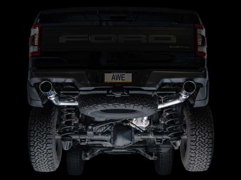 AWE Tuning Gen 3 Raptor SwitchPath Exhaust - Chrome Silver Tips