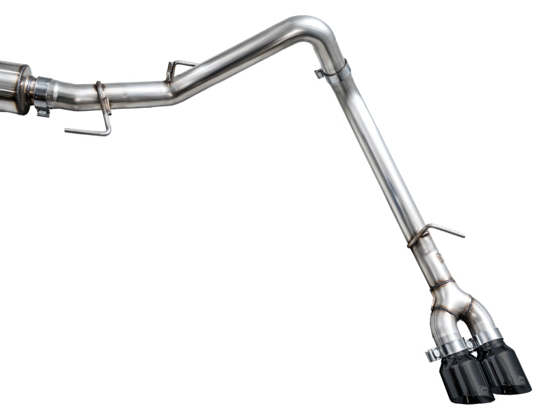 AWE Tuning 0FG Exhaust for 3rd Gen Toyota Tundra - Dual Diamond Black Tips